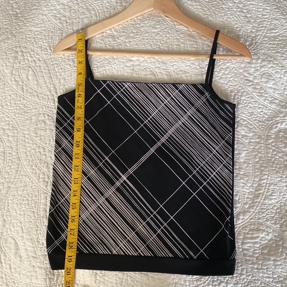Vintage Robert Kitchen Black and White Graphic Cami 🇨🇦 Made in Canada 🇨🇦 - Picture 6 of 7